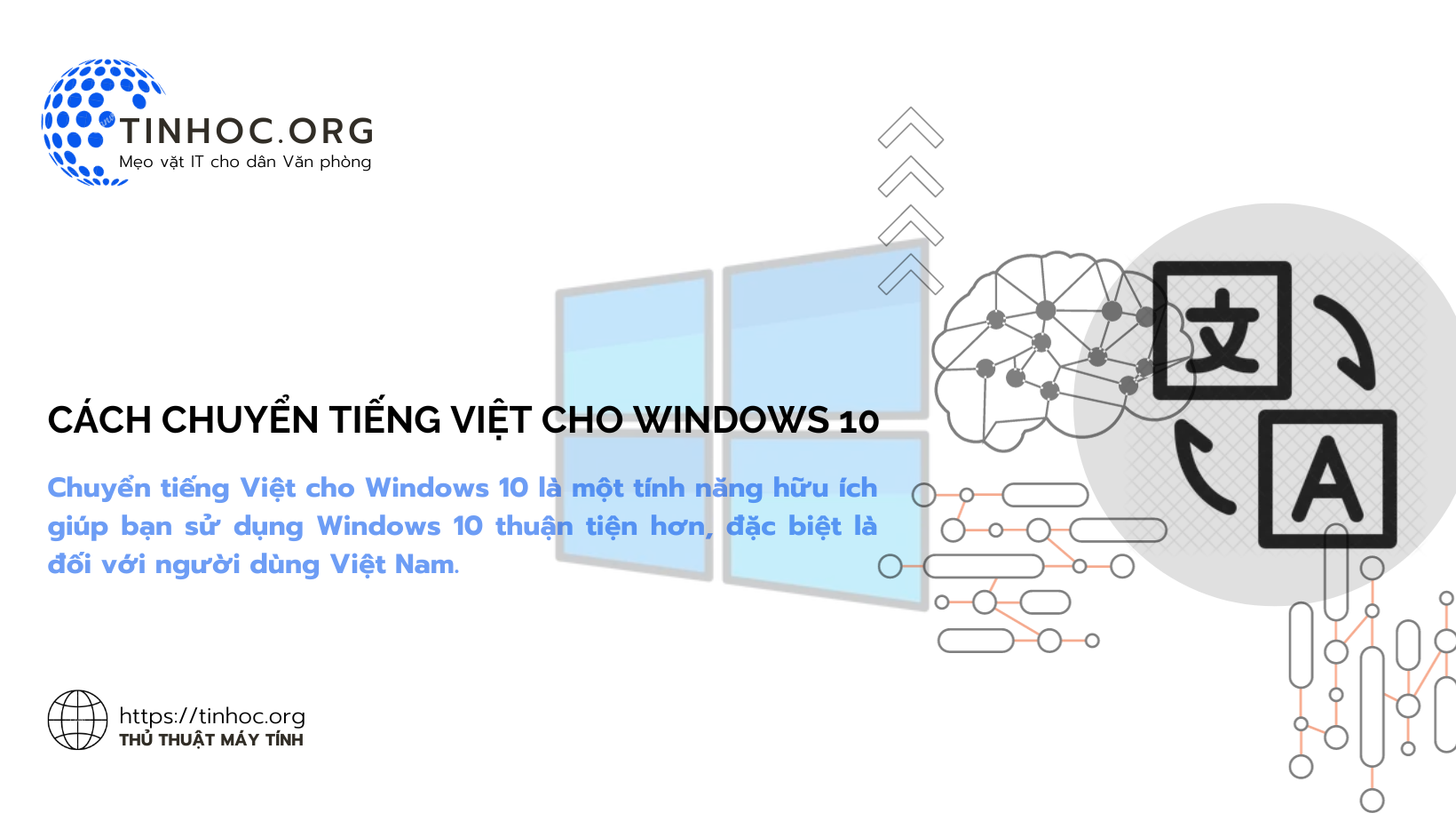 Cách chuyển tiếng Việt cho Windows 10