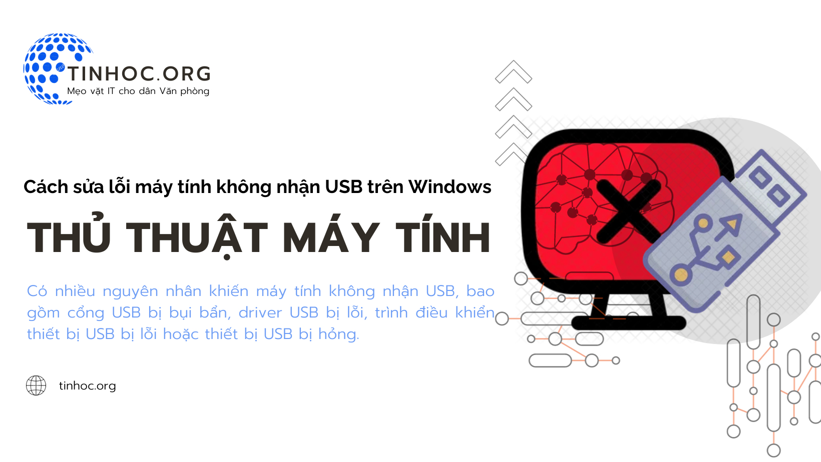 Cách sửa lỗi máy tính không nhận USB trên Windows