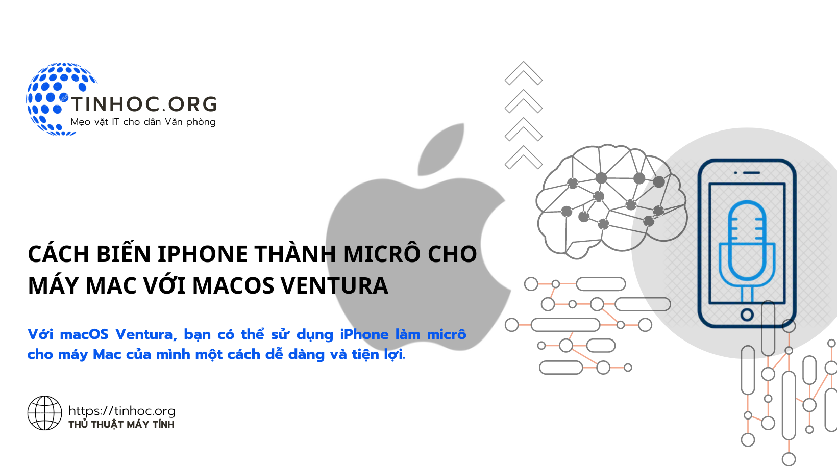 Cách biến iPhone thành micrô cho máy Mac với macOS Ventura