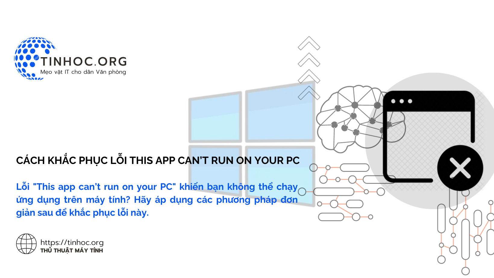 Cách khắc phục lỗi This app can’t run on your PC