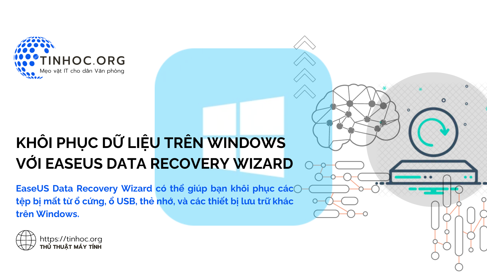 EaseUS Data Recovery Wizard có thể giúp bạn khôi phục các tệp bị mất từ ổ cứng, ổ USB, thẻ nhớ, và các thiết bị lưu trữ khác trên Windows.