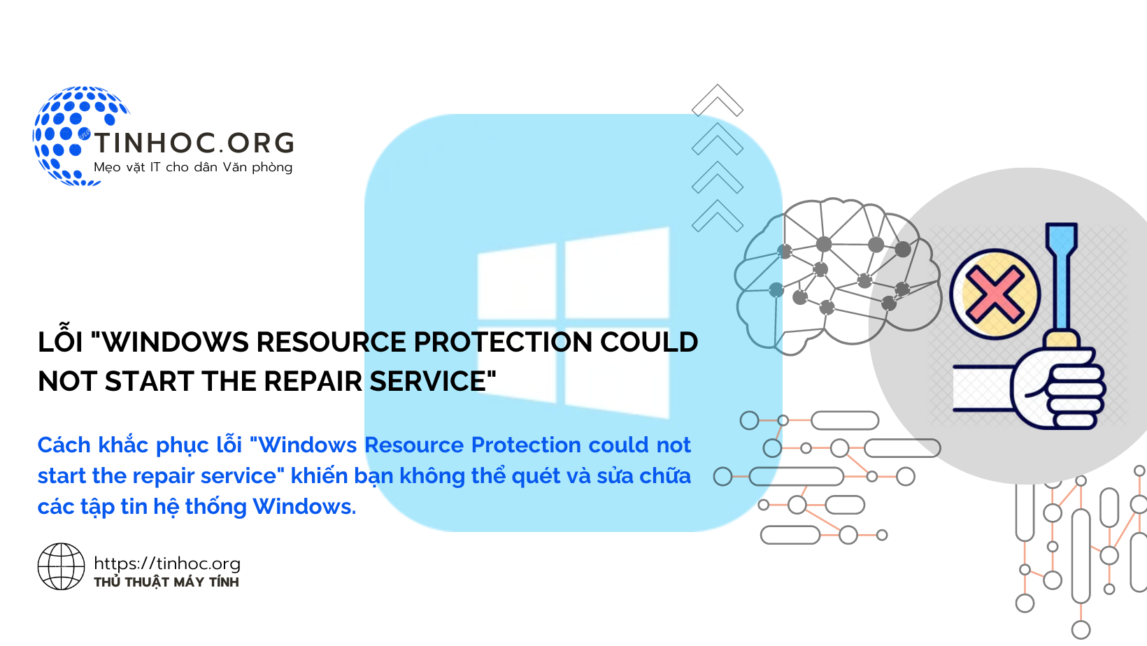 Lỗi "Windows Resource Protection could not start the repair service"