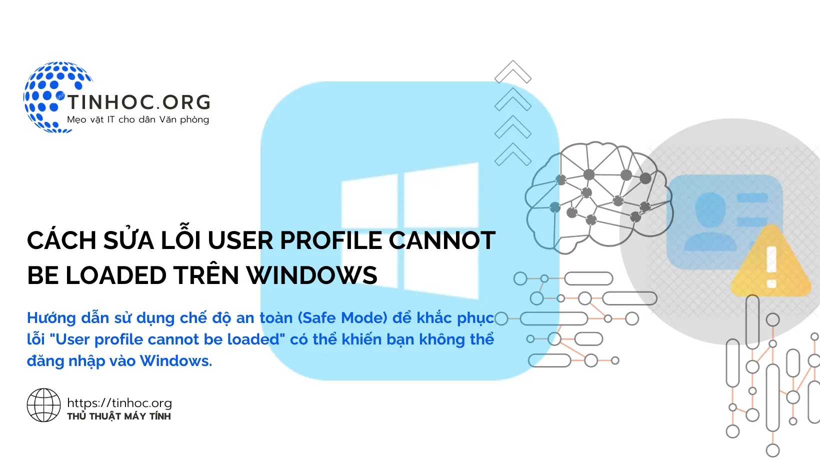 Hướng dẫn sử dụng chế độ an toàn (Safe Mode) để khắc phục lỗi "User profile cannot be loaded" có thể khiến bạn không thể đăng nhập vào Windows.